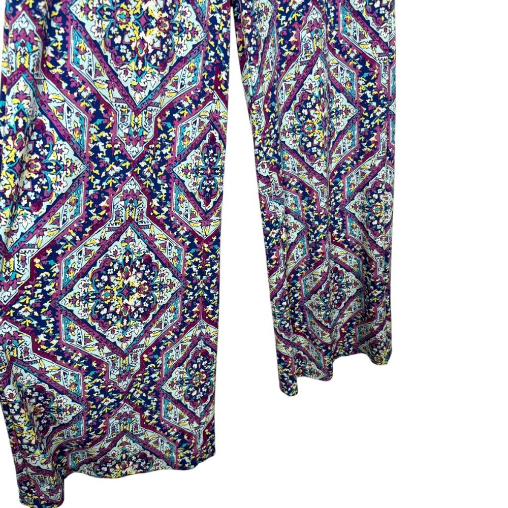 Chicos Block Print Palazzo Pants Size 0R 0 Regular US 4 / 6 Regular Multicolor - Picture 6 of 8